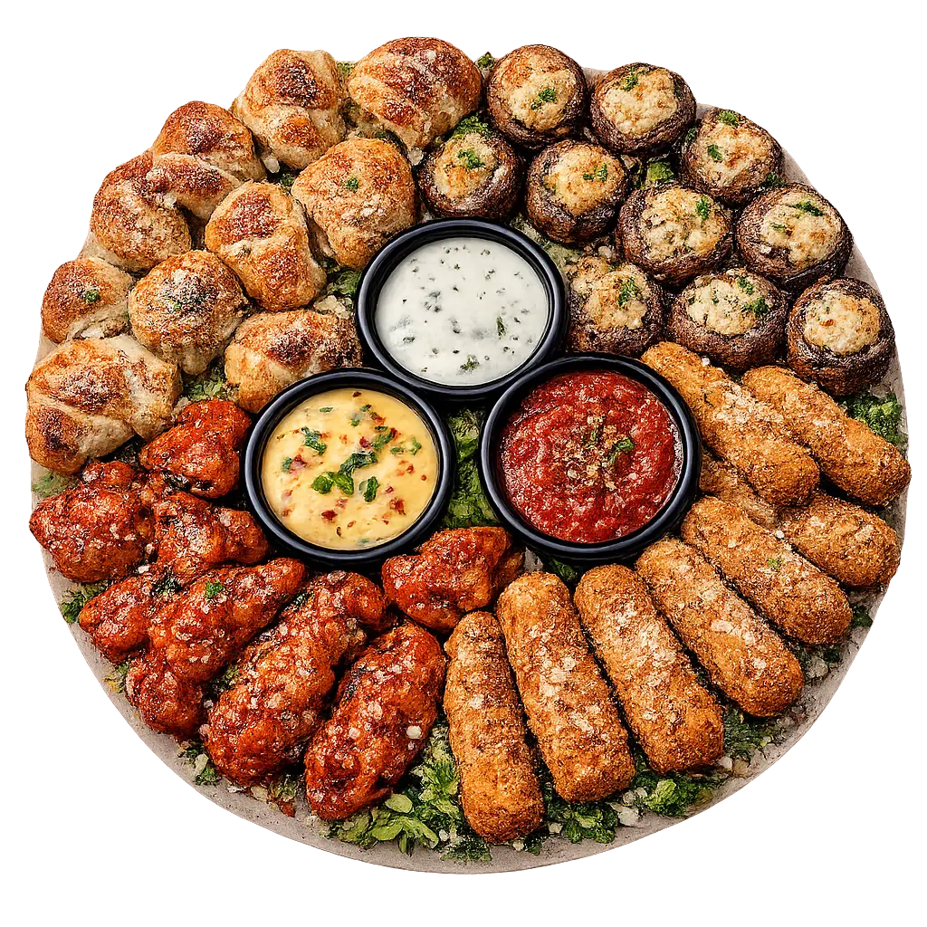Mellow Mushroom Munchies appetizers menu featuring starters and shareable snacks