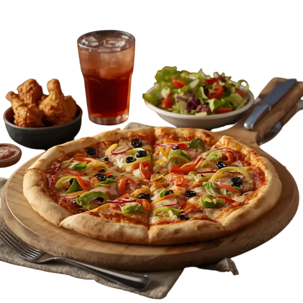 Mellow Mushroom complete menu with pizzas, wings, hoagies, salads, sweets, and drinks