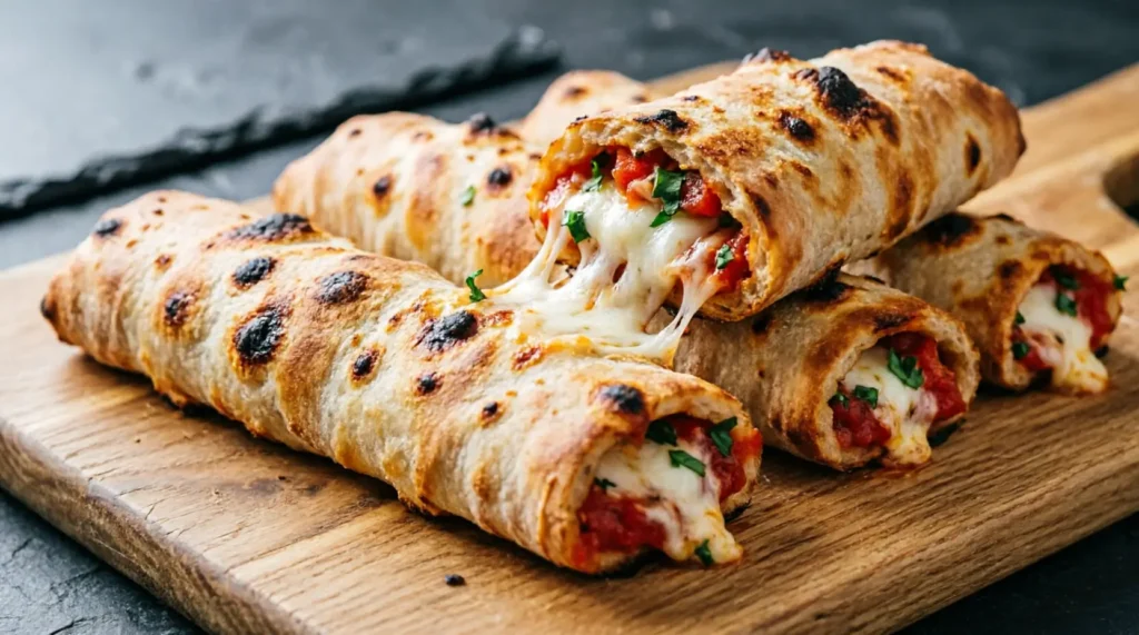 Mellow Mushroom Mellow Rollz with golden baked dough and melted cheese